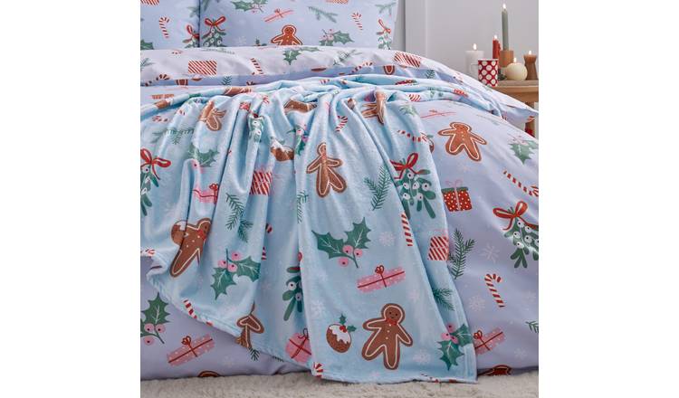 Catherine Lansfield Gingerbread Fleece Throw - 130x170cm