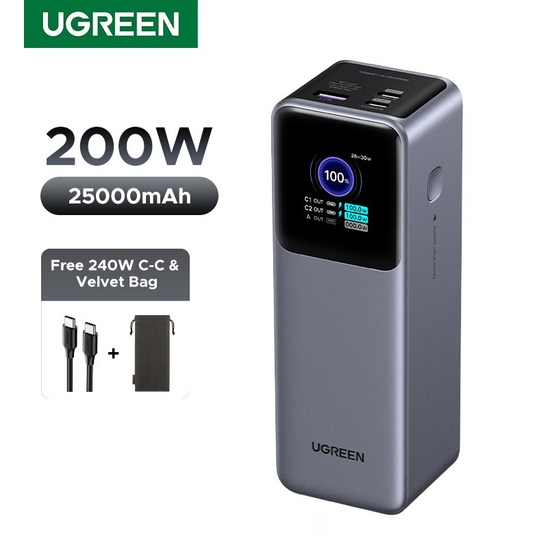 Buy UGREEN Nexode 200W 25000mAh Power Bank with USB-C Cable