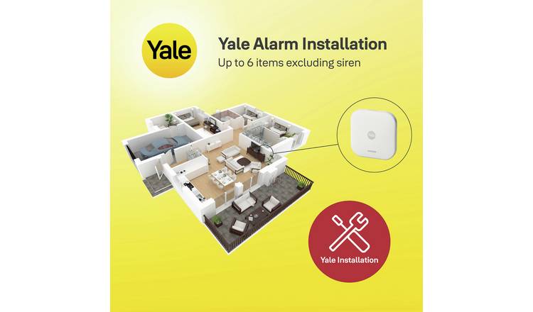Yale Alarm Installation Up to 6 Items Including Siren