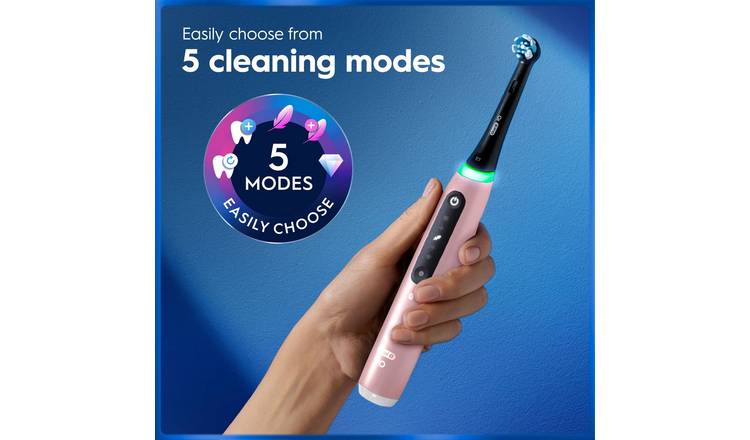 Buy Oral-B iO5 Rechargeable Toothbrush - Blush Pink | Electric