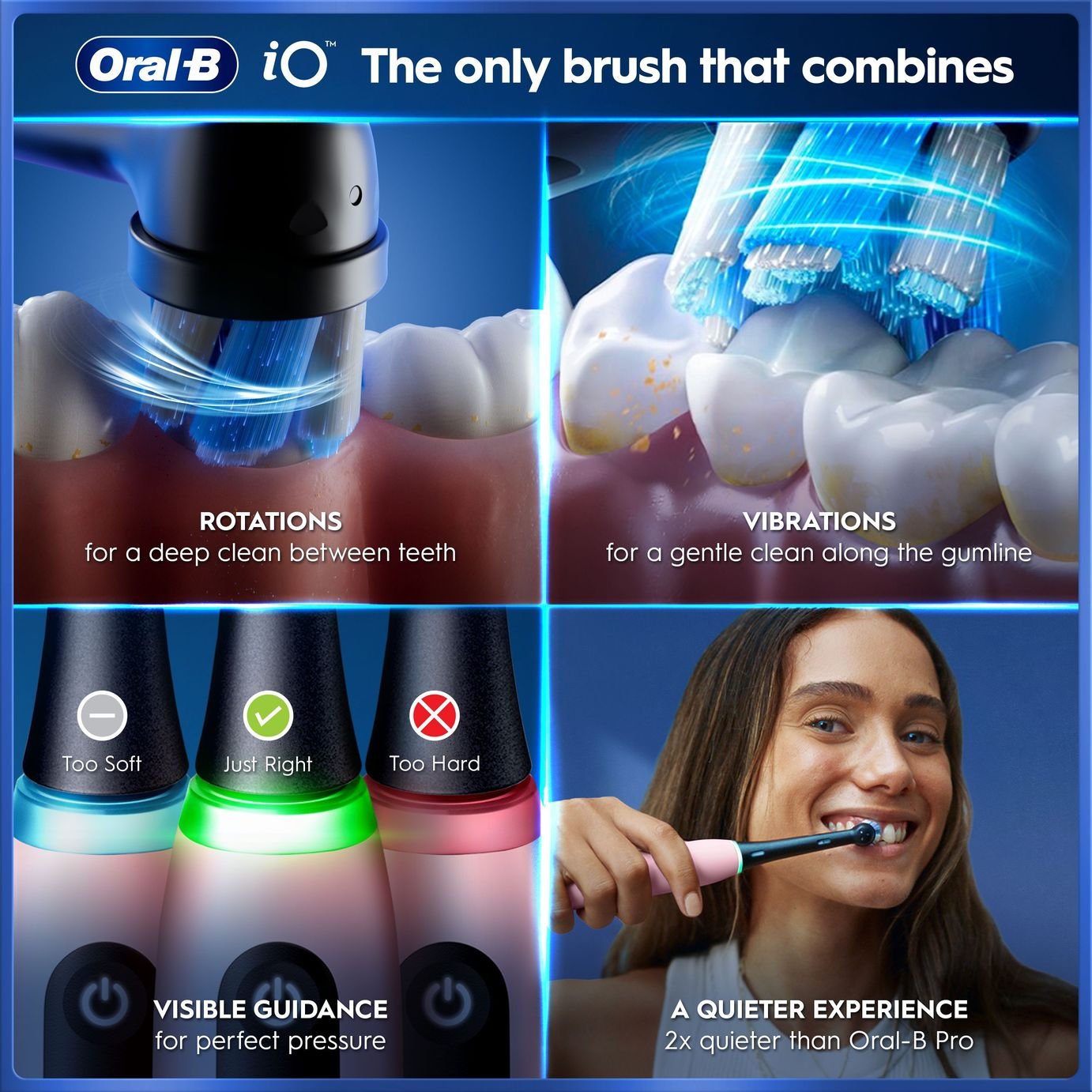 Buy Oral-B iO5 Rechargeable Toothbrush - Blush Pink | Electric
