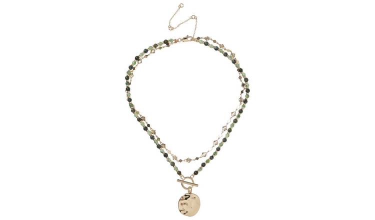 Liars & Lovers Multilayer Beaded Pendant Necklace