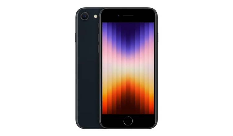 SIM Free Refurbished iPhone SE (3rd Gen) 5G 64GB Phone Black