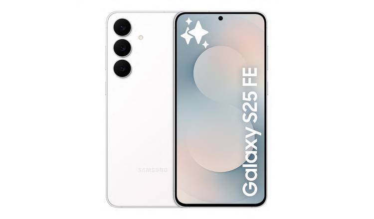 SIM Free Samsung Galaxy S25 FE 128GB AI Mobile Phone - White