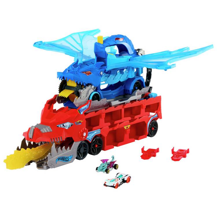 Hot Wheels City Ultimate Dual Dragon Transporter Toy 0
