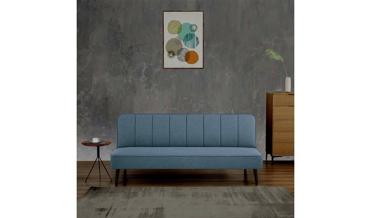 Argos Home Denzel Fabric Clic Clac Sofa Bed - Navy