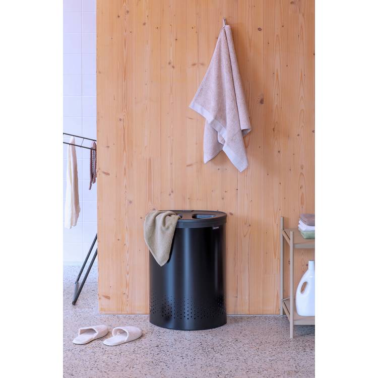Brabantia 55 Litre Selector Laundry Container Bin - Black 0