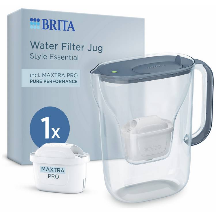 BRITA Style Essential Water Filter Jug Blue 2.4L 0