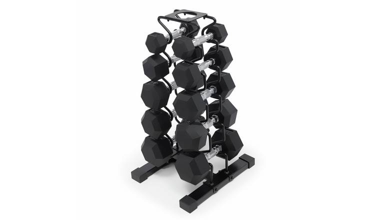 Marcy DBR150 Storage Rack with 68Kg Dumbbells