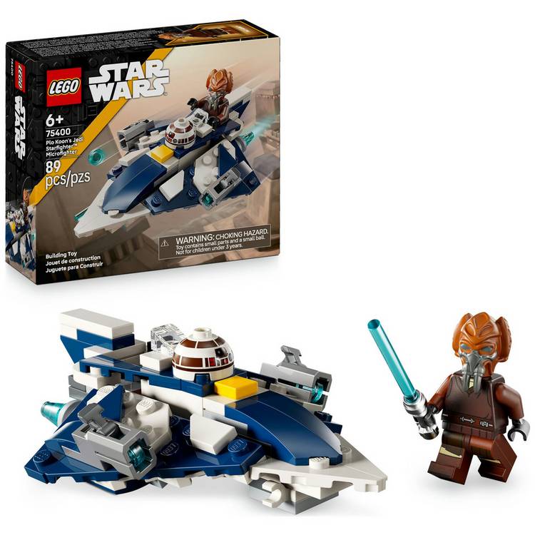 LEGO Star Wars Plo Koon Jedi Starfighter Microfighter 75400 0