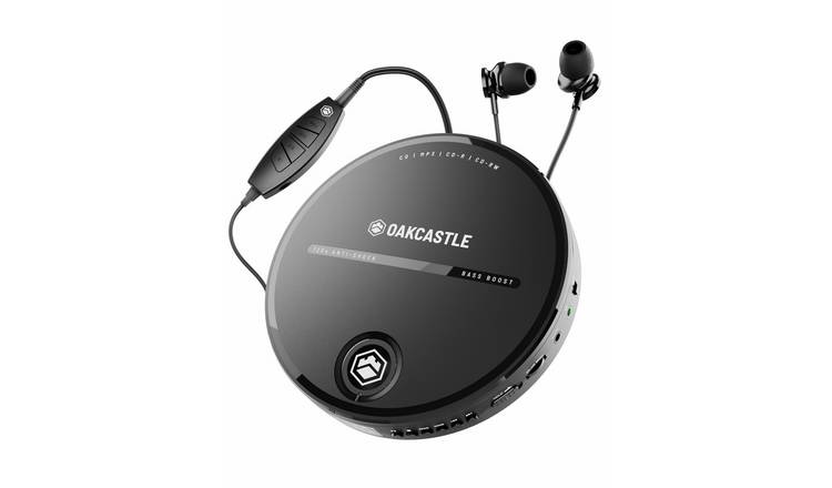 Oakcastle CD10 Portable CD Player - Black