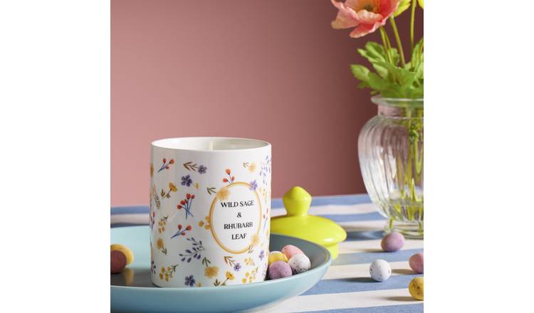 Argos Home Wild Sage and Rhubarb Leaf Country Candle