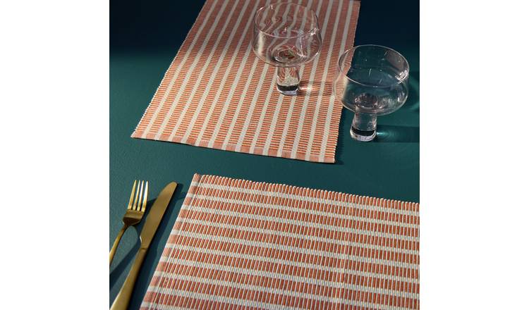 Habitat Ribbed Cotton Set of 4 Placemats