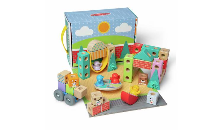 Melissa & Doug Blockables Town Play Set