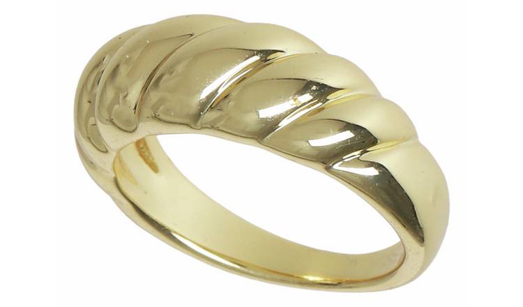 Liars & Lovers Gold Plated Twist Ring - Medium