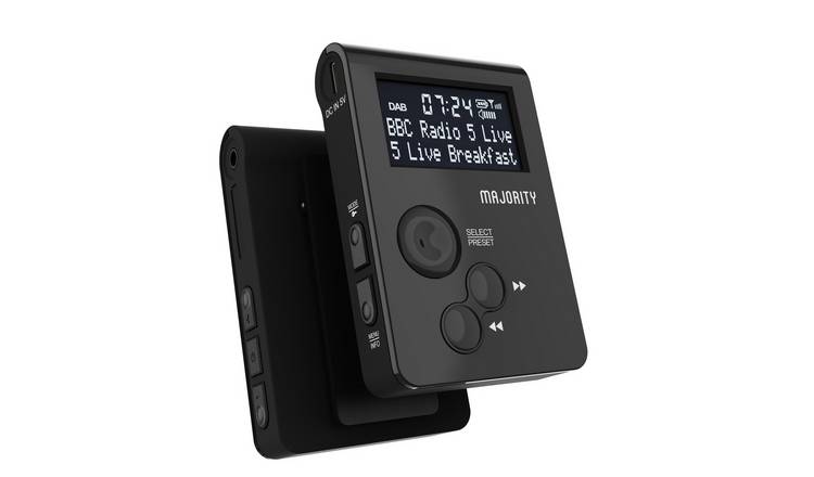 Majority Petersfield Go Portable DAB+/FM Pocket Radio -Black