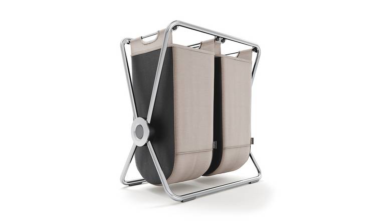 Simplehuman 48 L Double X Frame Hamper - Stainless Steel