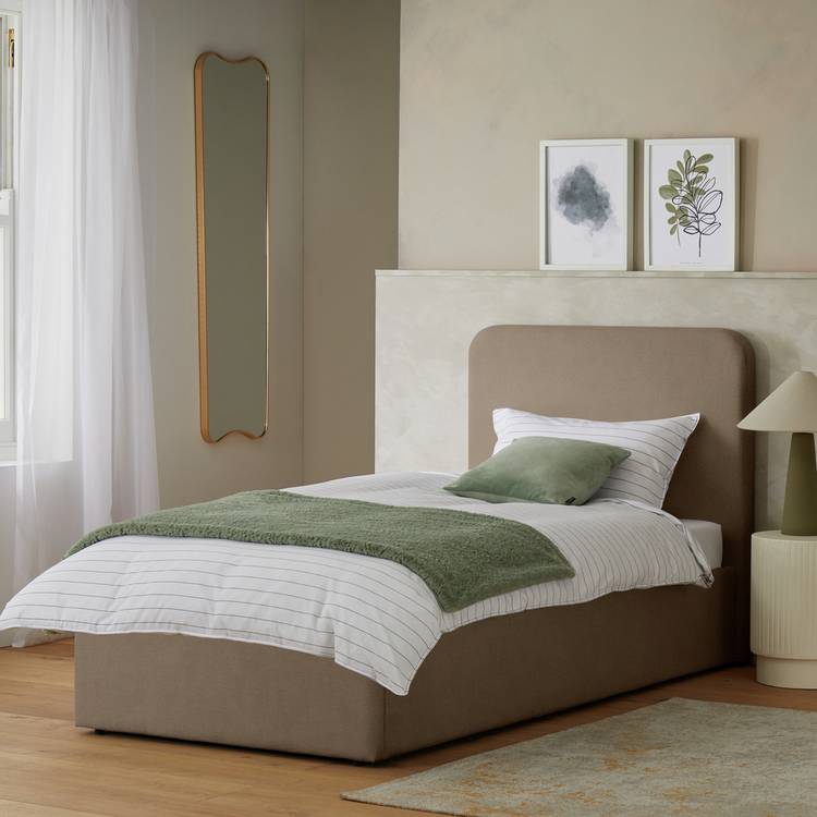 Habitat Chadwell Single End Lift Ottoman Bed - Taupe 0