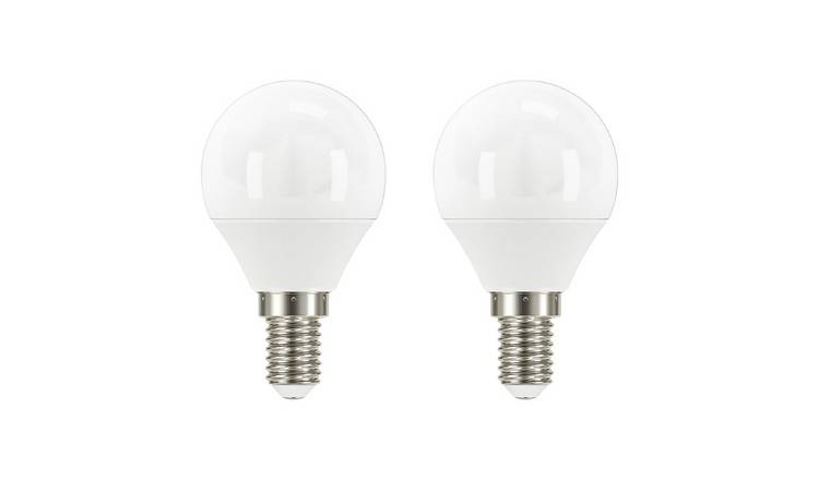Argos Home 3.4W LED Mini Globe E14 Light Bulb - 2 Pack