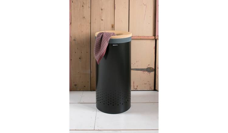 Brabantia 35 Litre Laundry Container Lid Bin - Black
