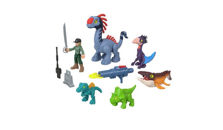 Imaginext Jurassic World Figures, Launcher & Accessories Set