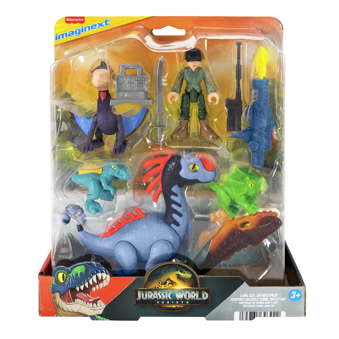 Fisher-Price Imaginext Multipack Missione Spaziale Con 4 Figure Di Buzz Lightyear E Zurg | Giocattolo Per Bambini 3-8 Anni | HGT28