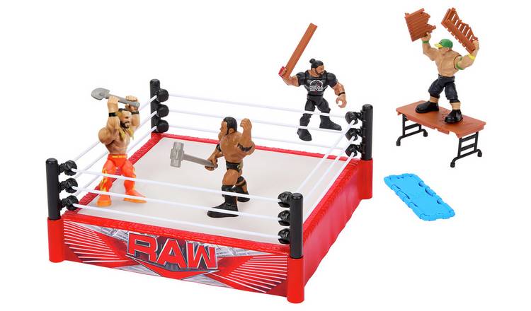 WWE Knuckle Crunchers Rebound Ring  Playset & Figure