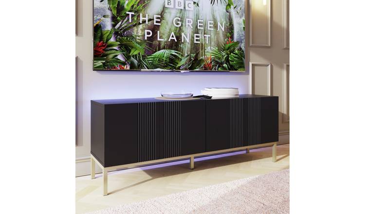 Frank Olsen Iona 4 Door TV Unit - Black