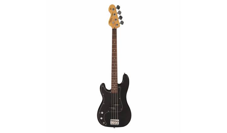 Vintage V40 Coaster Series Left Bass Guitar - Black