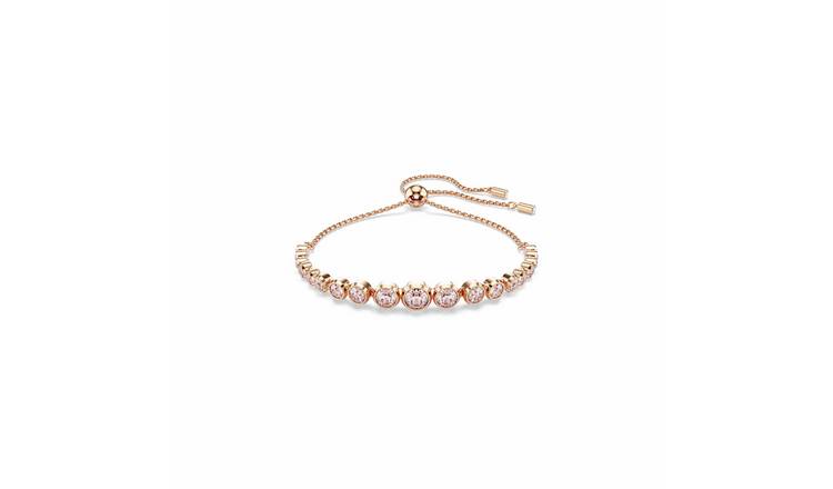 Swarovski Rose Gold Tone Plated Imber Tennis Bracelet