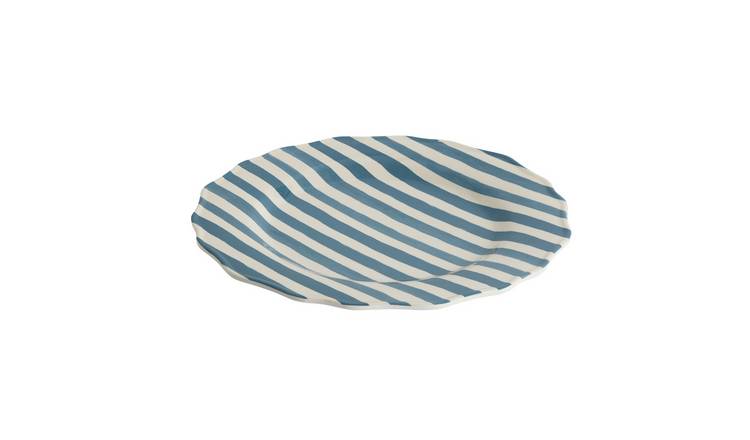Argos Home Melamine Dinner Plates - Blue, Set of 4