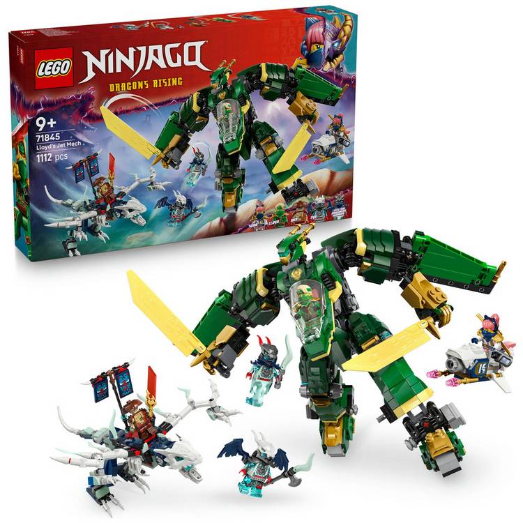 LEGO NINJAGO Lloyd's Jet Mech Ninja Building Toy Set 71845 0