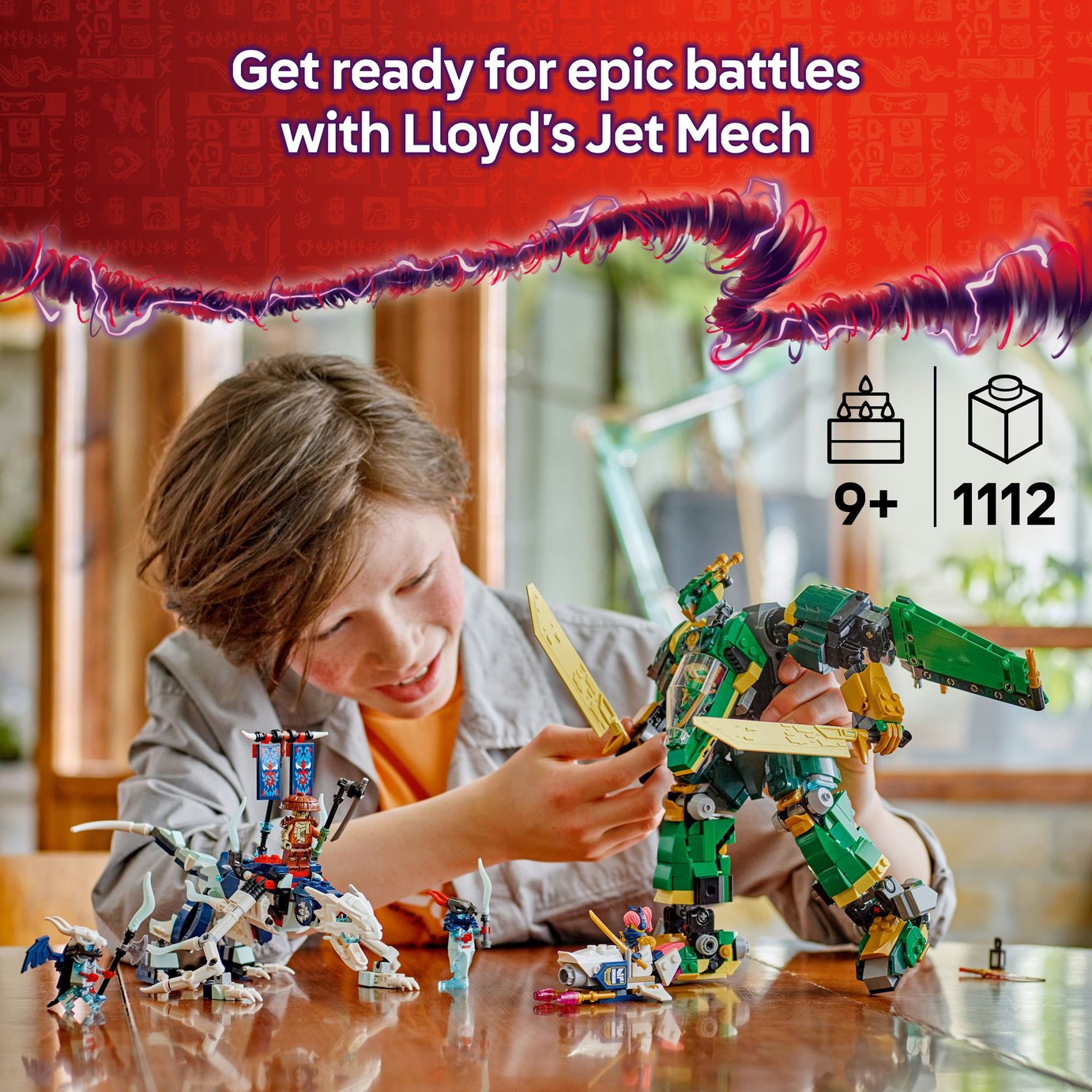 Buy LEGO NINJAGO Lloyd's Jet Mech Ninja Building Toy Set 71845