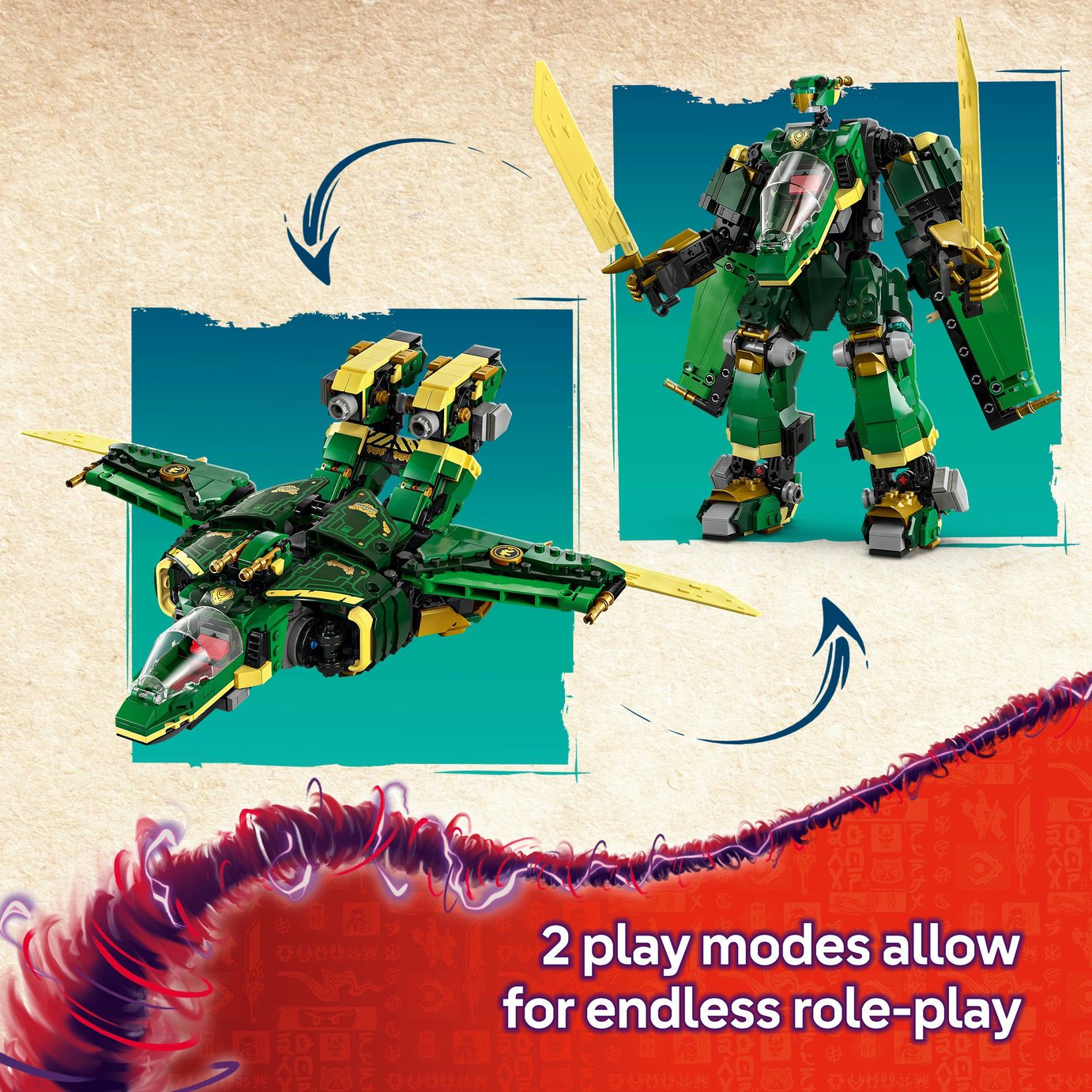 Buy LEGO NINJAGO Lloyd's Jet Mech Ninja Building Toy Set 71845