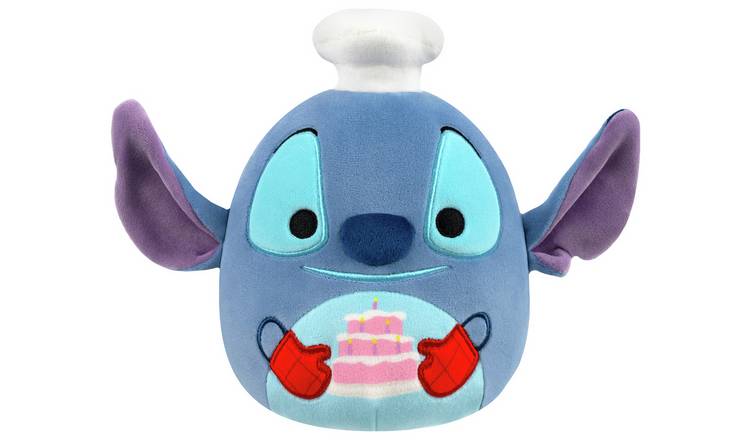 Squishmallows Original 8-Inch Disney Chef Stitch with Cake
