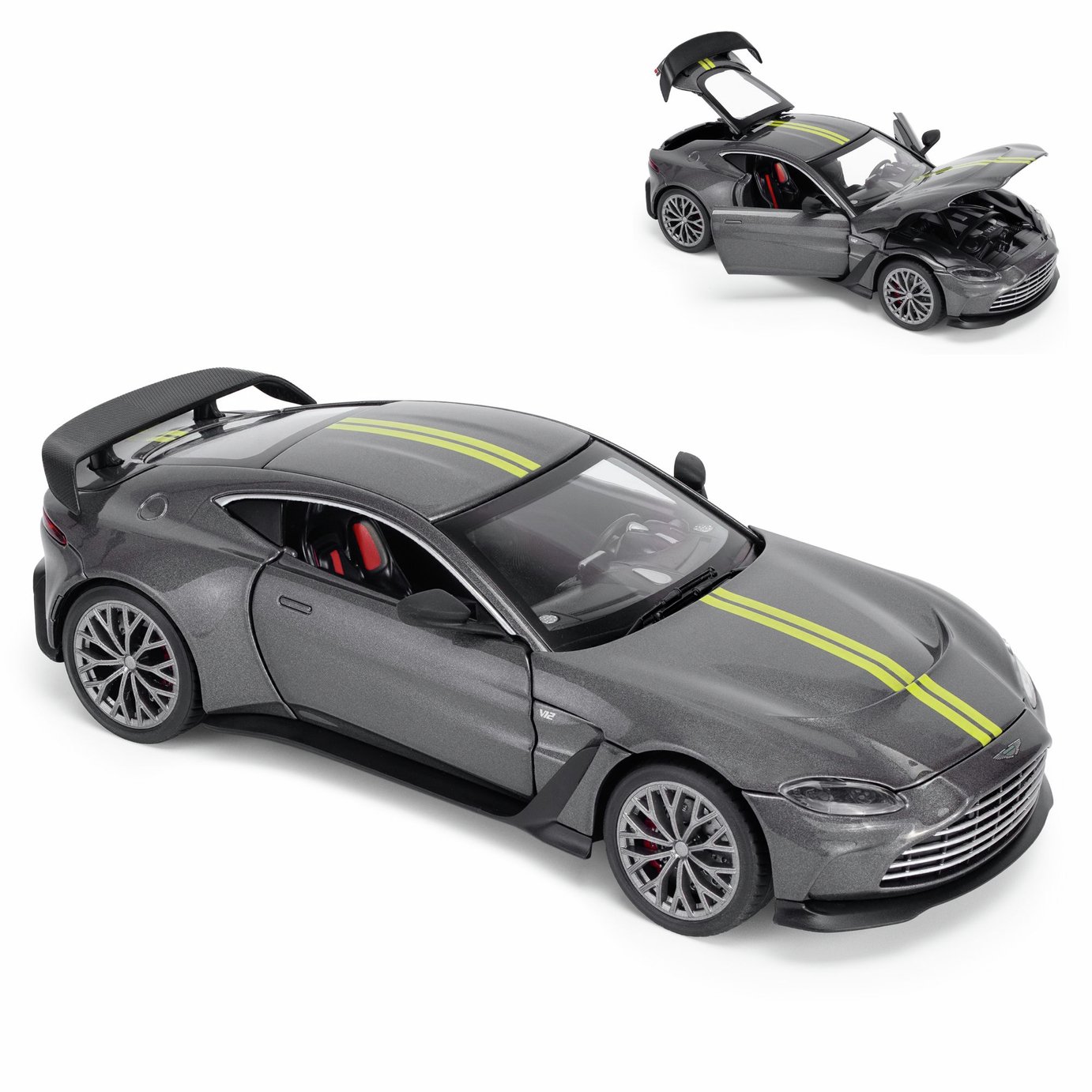 CMJ RC Cars™ Aston Martin Voiture Télécommandée – Officielle 1:24 (Rouge) – Fun à 25 Mètres !