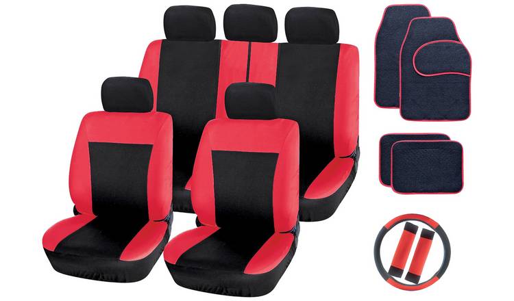 Streetwize Red & Black Interior Car Set