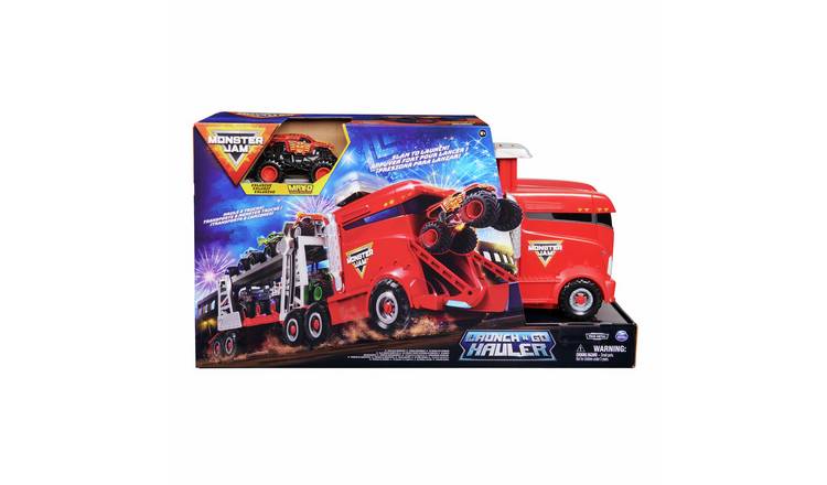 Monster Jam Launch N Go Hauler Playset 