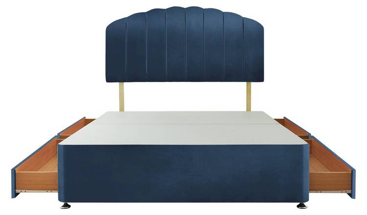 Silentnight Middleton Kingsize 4 Drawer Divan Bed - Blue