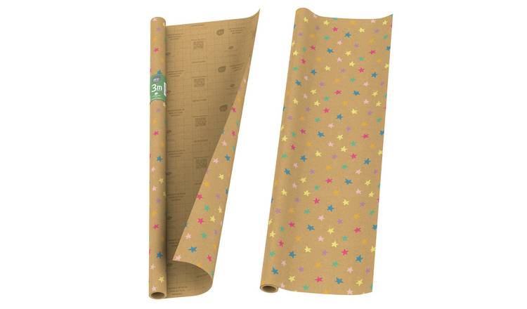 Eco Nature Stars Wrapping Paper - Pack of 2