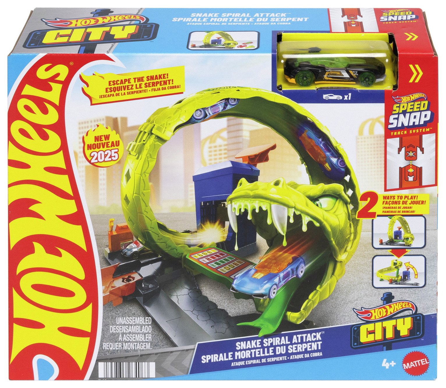 Buy Hot Wheels Snake Spiral Attack Playset & Die-Cast Toy Car