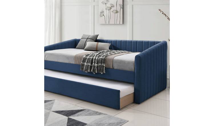 Time4Sleep Sanderson Single Guest Bed with Trundle - Blue
