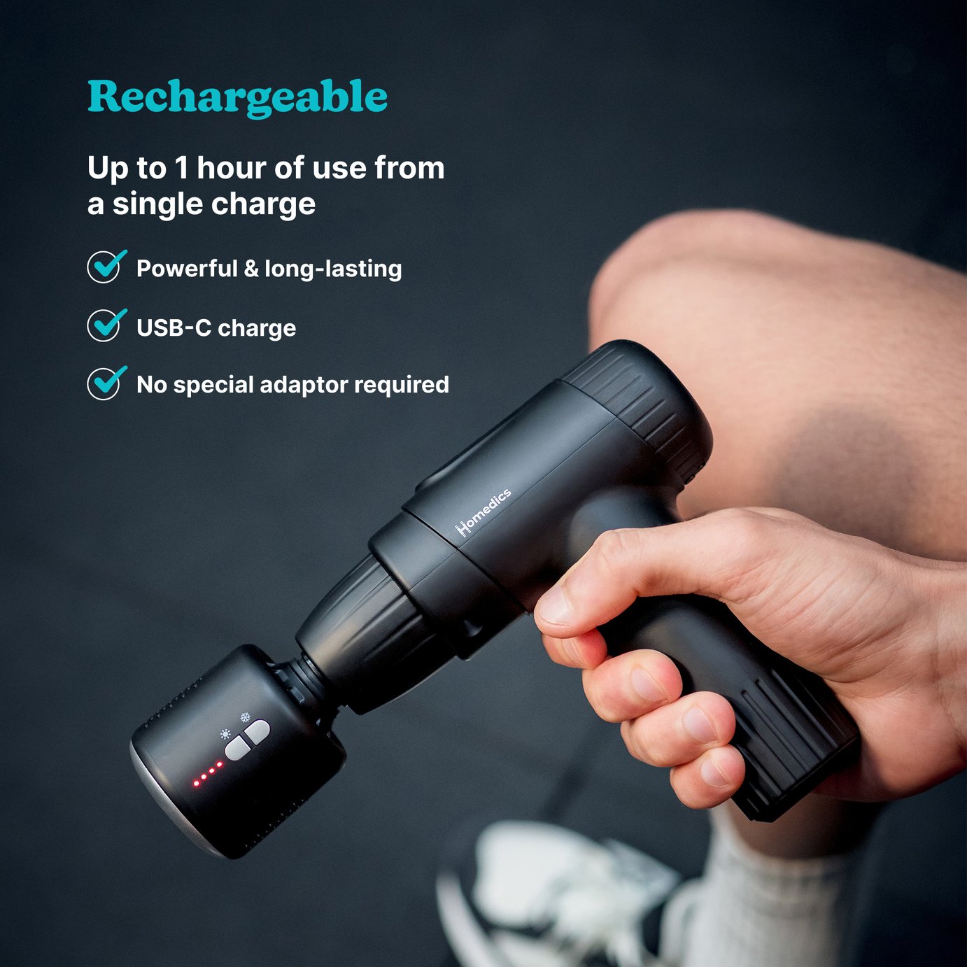 Buy Homedics Novo+ Hot and Cold Massage Gun | Handheld massagers | Argos