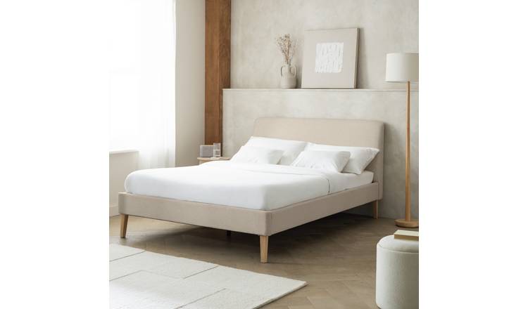 Habitat Ren Kingsize Bed Frame - Beige