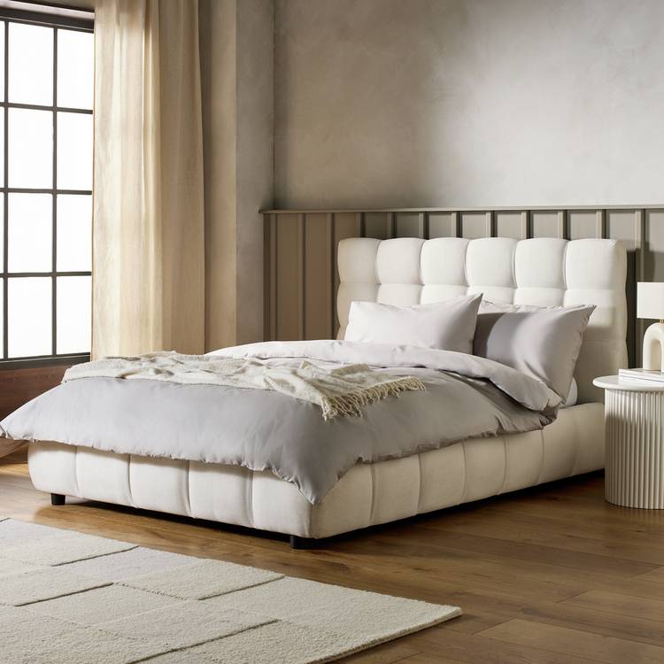Habitat Bowie Small Double End Lift Ottoman Bed - Cream 0
