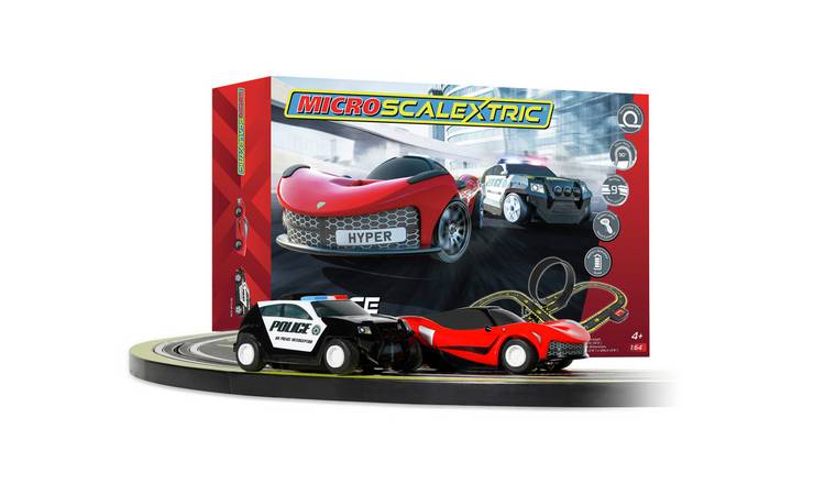 Micro Scalextric Police Pursuit Car Race Track Set