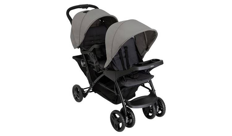Graco TrailDuo Twin Tandem Pushchair - Grey