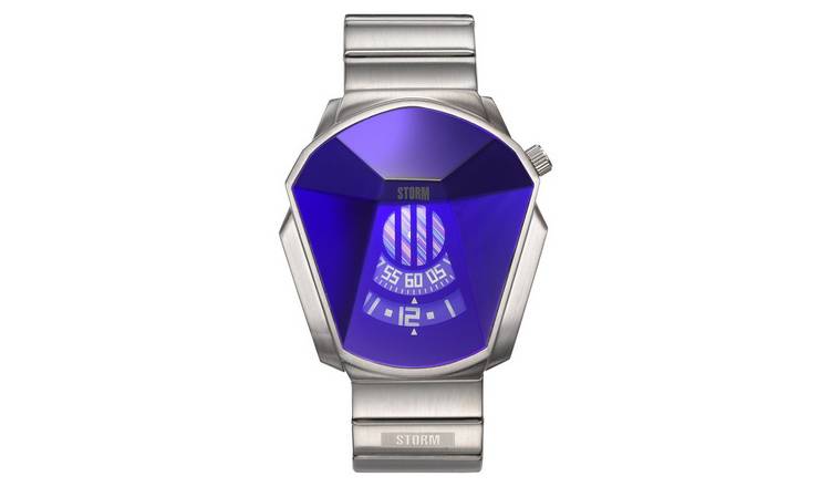 STORM Darth Blue Dial Stainless Steel Strap Watch