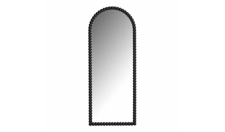 Habitat Black Bobble Wooden Arch Full Length Mirror-150x60cm