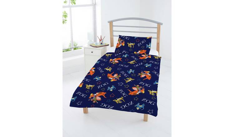 Julia Donaldson Zog Cotton Blue Kids Bedding Set - Toddler